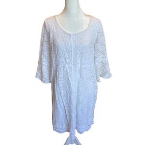 Alfani Petite white dress with peplum sleeve detail PL